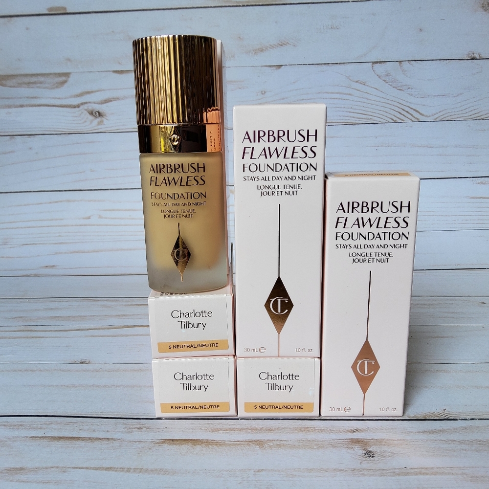 Charlotte Tilbury flawless foundation in color 5 neutral